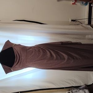 Formal gown plum color